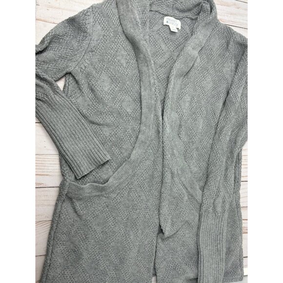 Market & Spruce Gray Knit Cardigan with pockets - Picture 10 of 10